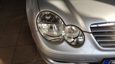 Mercedes Scheinwerfer nachher