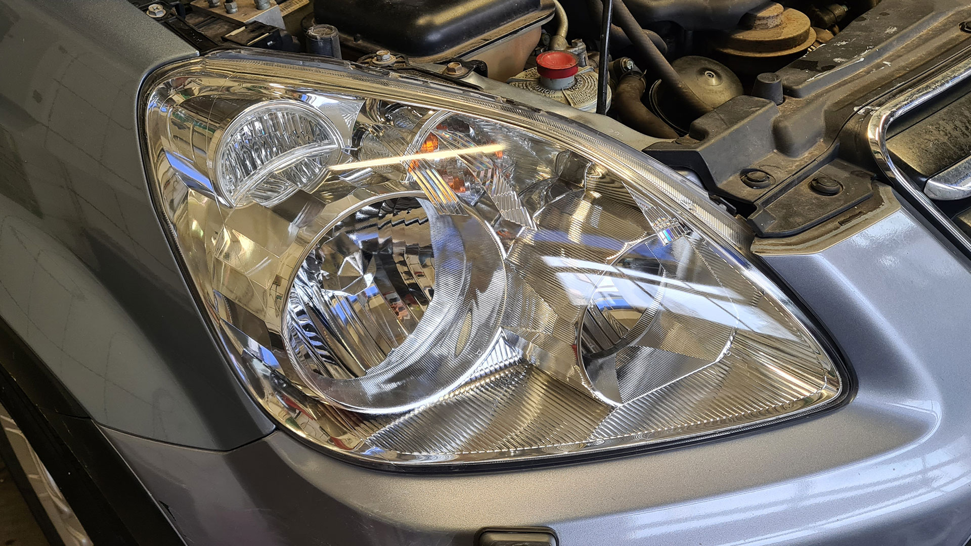 Honda Scheinwerfer nachher