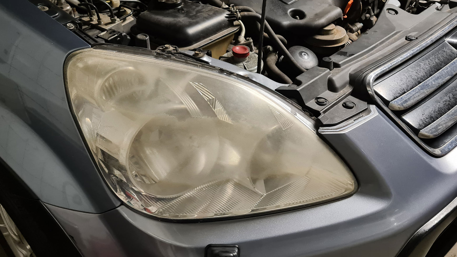 Honda Scheinwerfer vorher